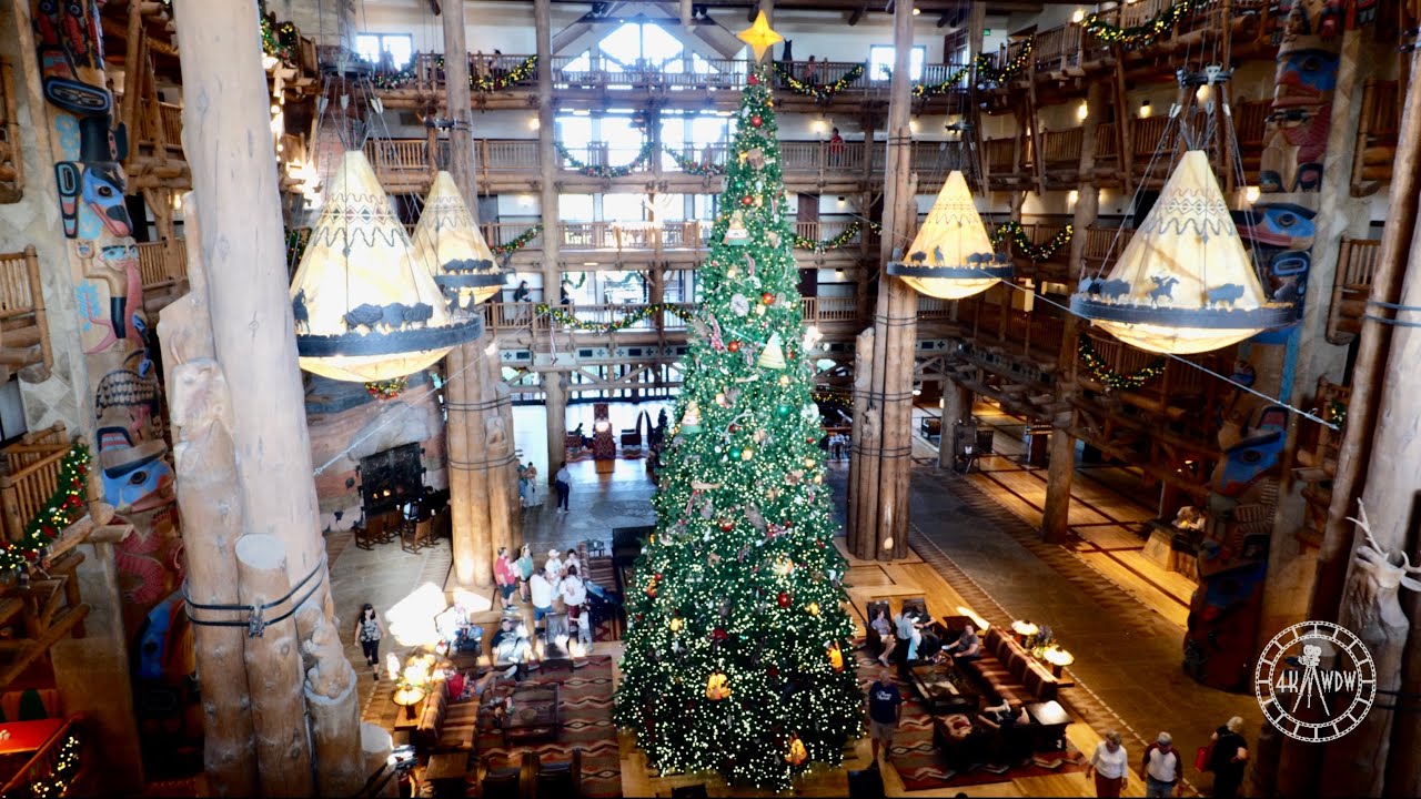 Disney's Wilderness Lodge 2022 Tour w/ Christmas Decorations in 4K | Walt Disney World Florida