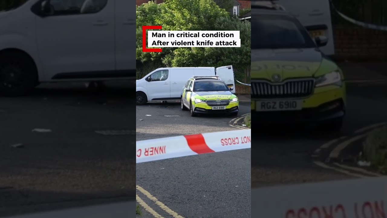 The scene in North Belfast after a violent incident last night.