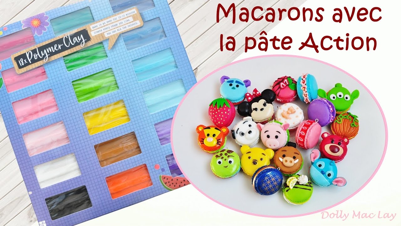 Une collection de Macarons avec la pâte Action
