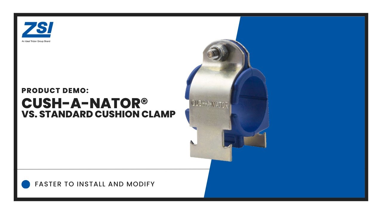 ZSI's Cush-A-Nator&reg; vs. Standard Cushioned Pipe Clamps | Product Demo | TIME SAVER!