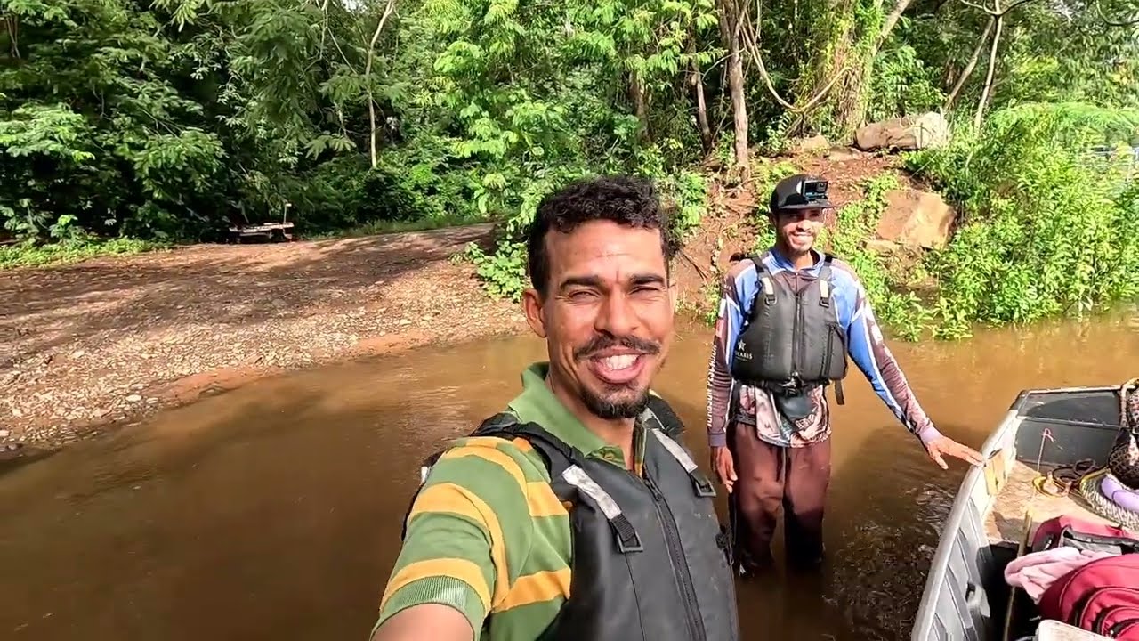 Era pra ser uma Pescaria de tambaqui, mas as corvinas e os bagres  chegaram primeiro Rio grande 