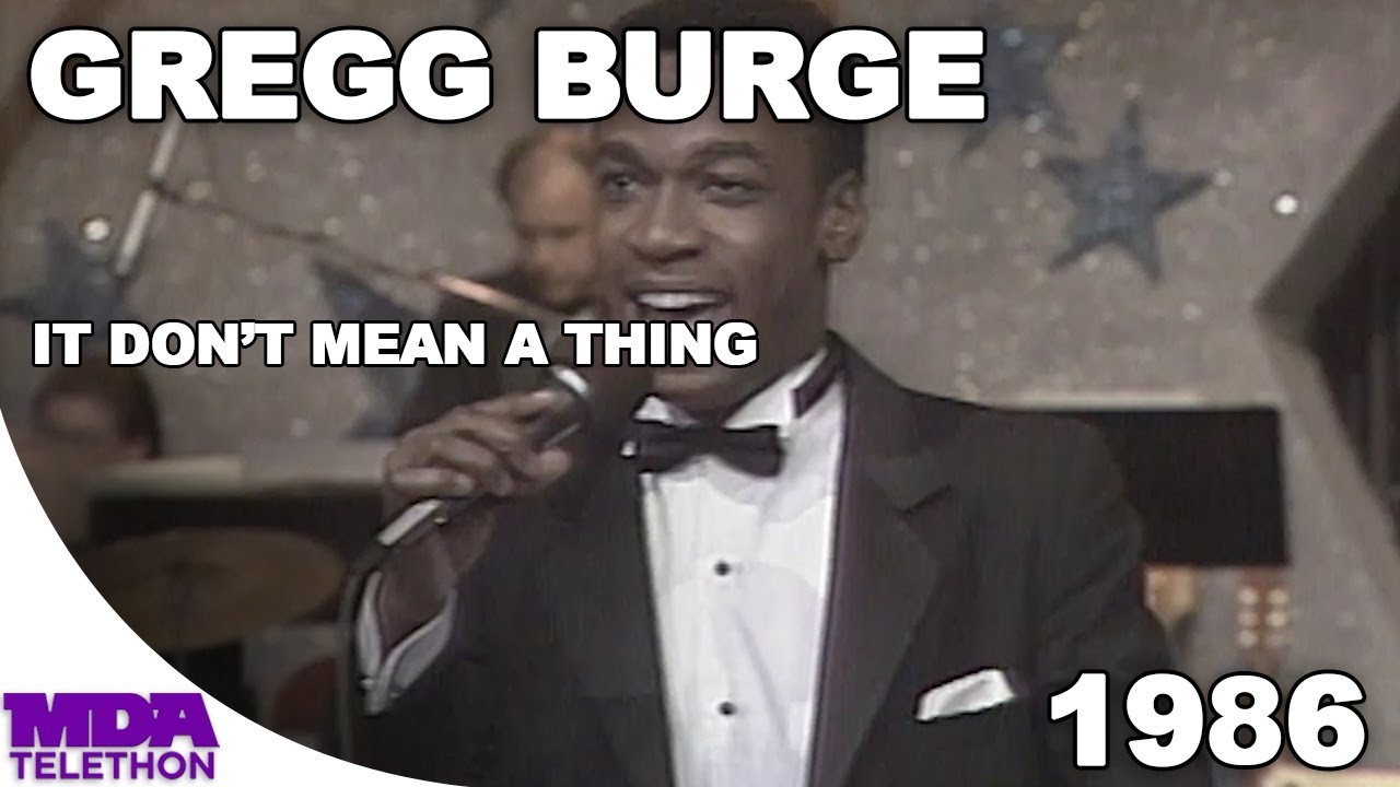 Gregg Burge - It Don't Mean A Thing | 1986 | MDA Telethon