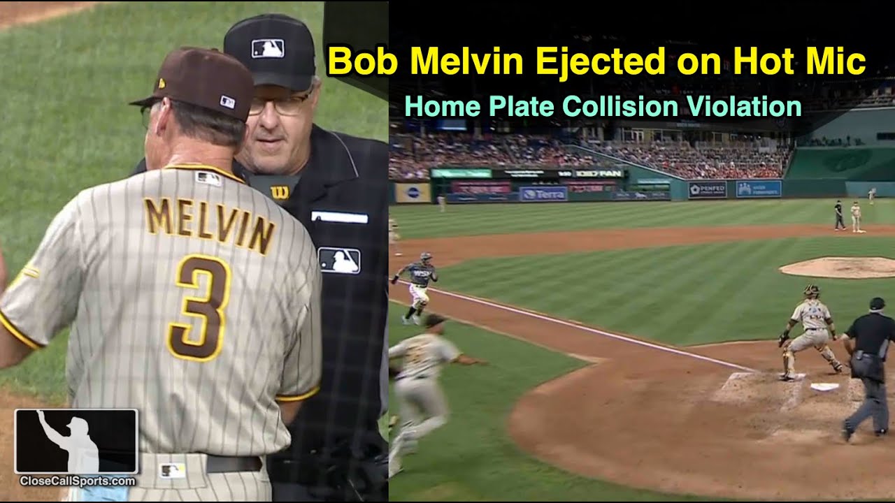 Ejection 127 - Bob Melvin Ejected On Hot Mic After Paul Emmel's HP Collision Replay Announcement