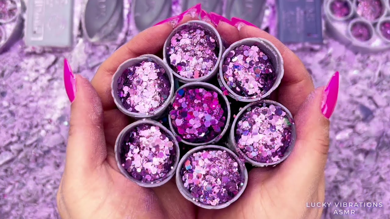 ODDLY SATISFYING GLITTER COMPILATION ✨ ASMR SOAP BOXES CRUSHING VIDEO
