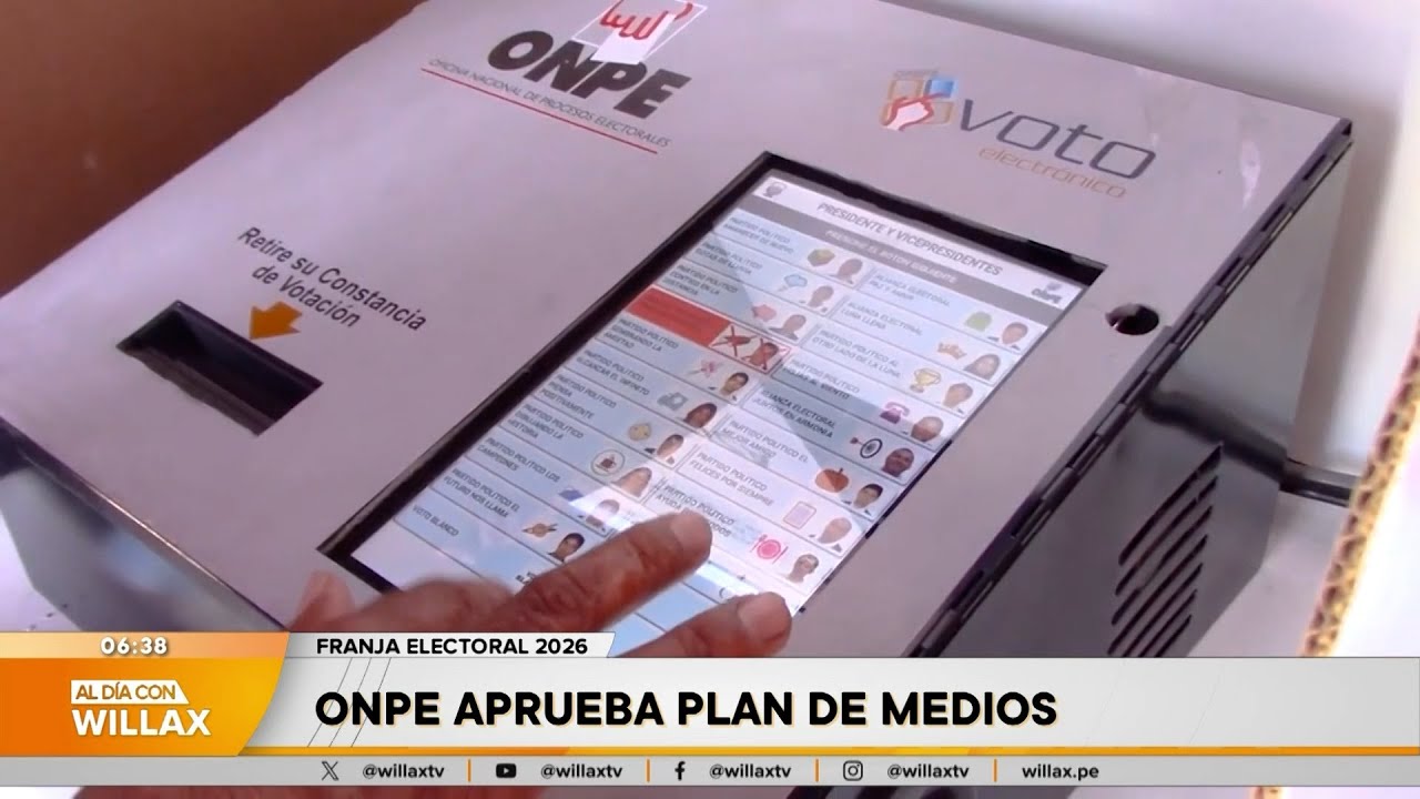 Al Día con Willax - ENE 26 - 3/5 - ONPE APRUEBA PLAN DE MEDIOS | Willax