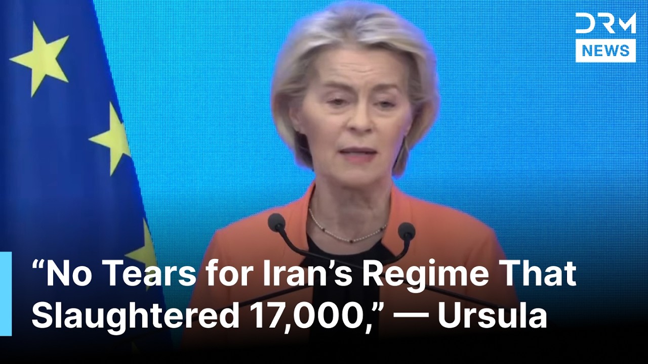 BREAKING: Von der Leyen Blasts Iran: “No Tears for Regime That Slaughtered 17,000” | AC1B