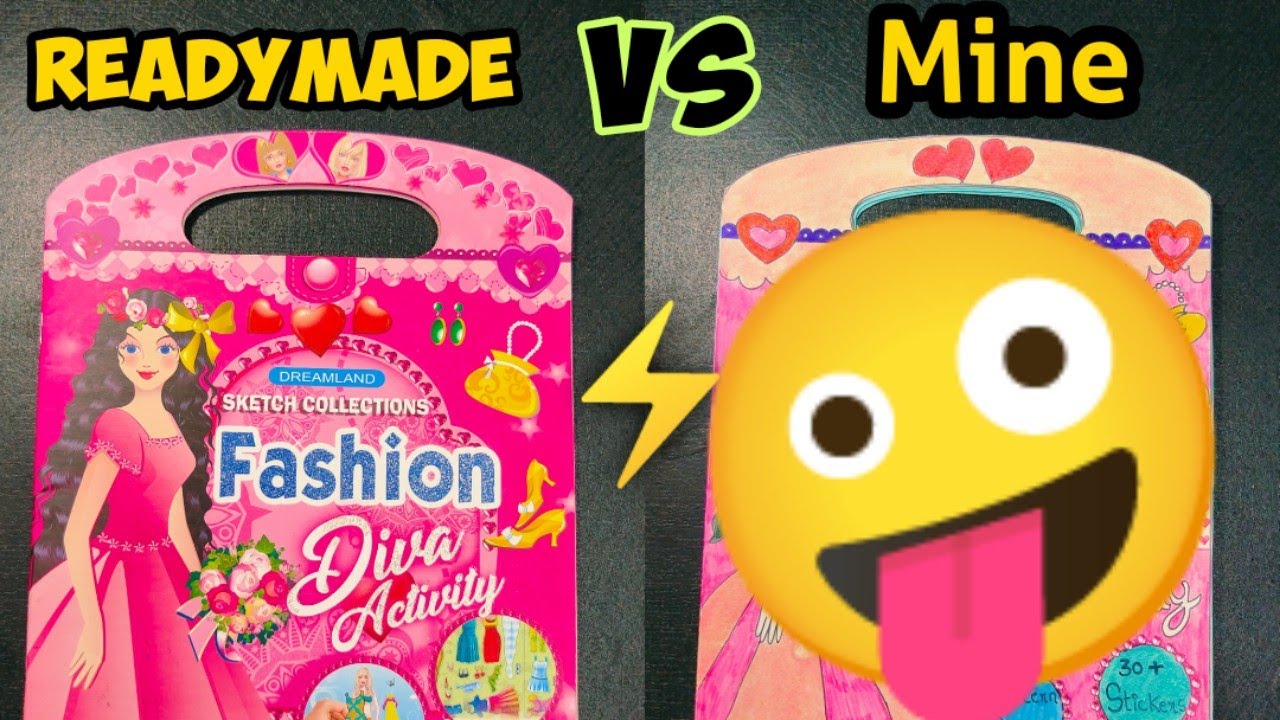 ファッションディーバのアクティビティブックを再現してみました！🤪💕 手作りDIYアクティビティブック⚡手作りアクティビティブック
