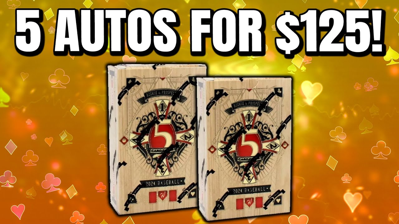 5 AUTOS FOR $125 | 2024 Wild Card 5 Card Draw Hobby Box Review