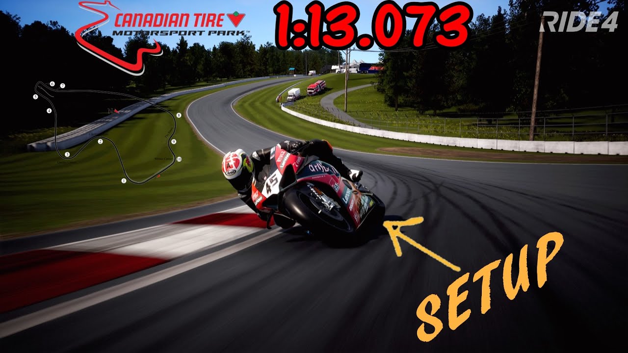 RIDE 4. HOTLAP CANADIAN TIRE 1:13.073 DUCATI PANIGALE V4 R (RM 1000CC MODERNE) + SETUP / ps4