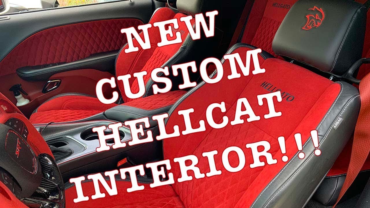 New custom hellcat ( Hellgato ) Interior walk around. ( SOS CUSTOMZ )