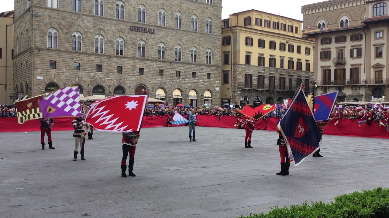 25 Trofeo Marzocco-2018: esibizione della piccola squadra di San Gemini