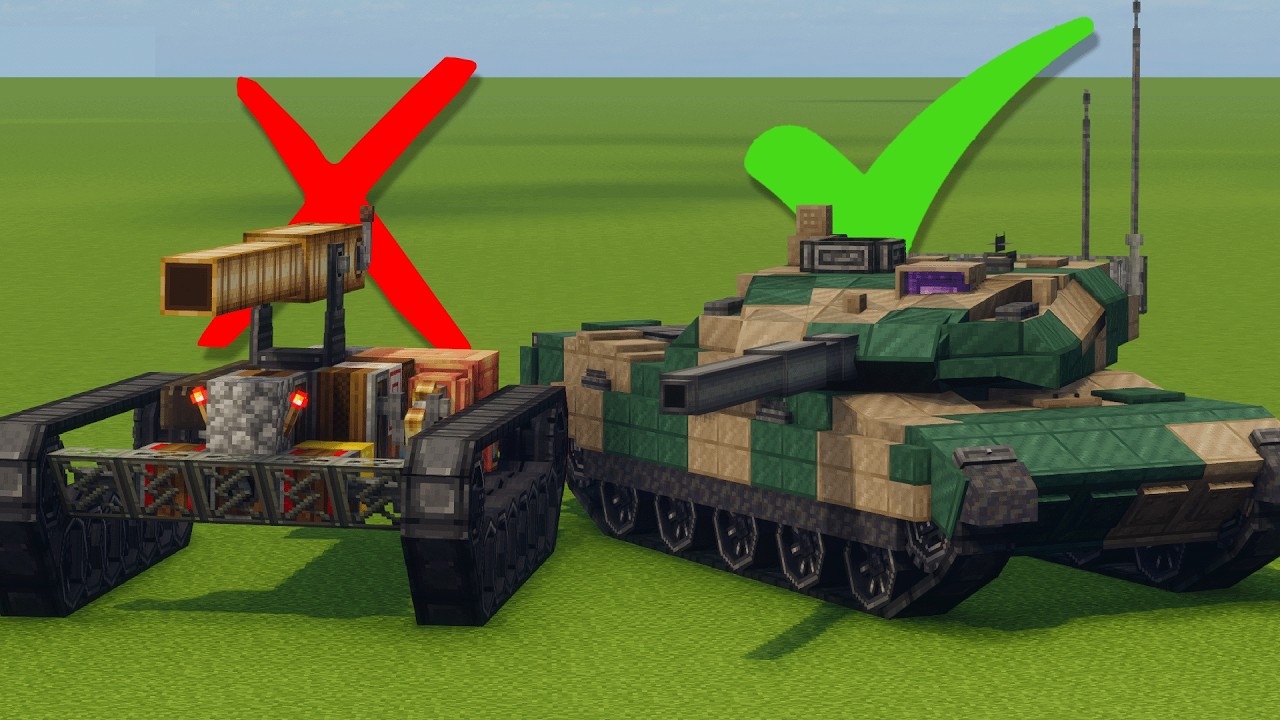 How To Make A Working Minecraft Tank (2026)