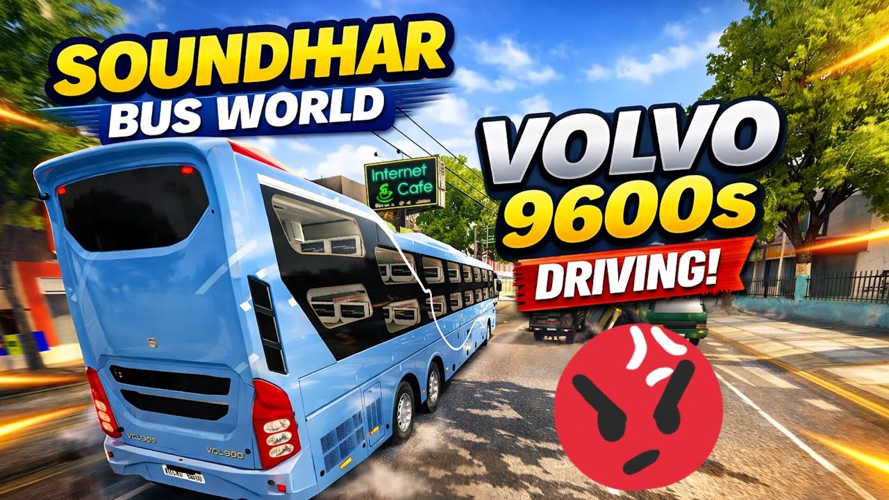  🔴VOLVO HIGHSPEED DRIVE | TAMIL GAMER | SOUNDHAR BUS WORLD | BUS SIMULATOR INDONESIA 