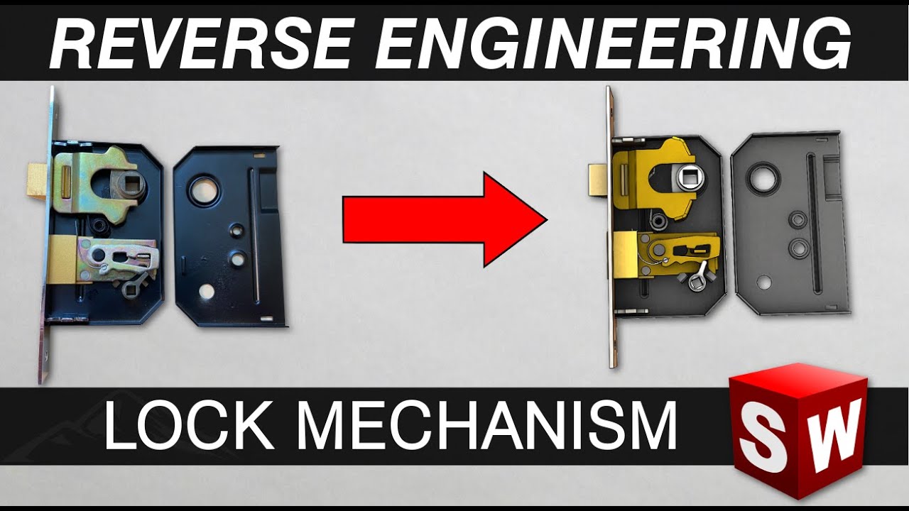 reverse engineering door lock in solidworks