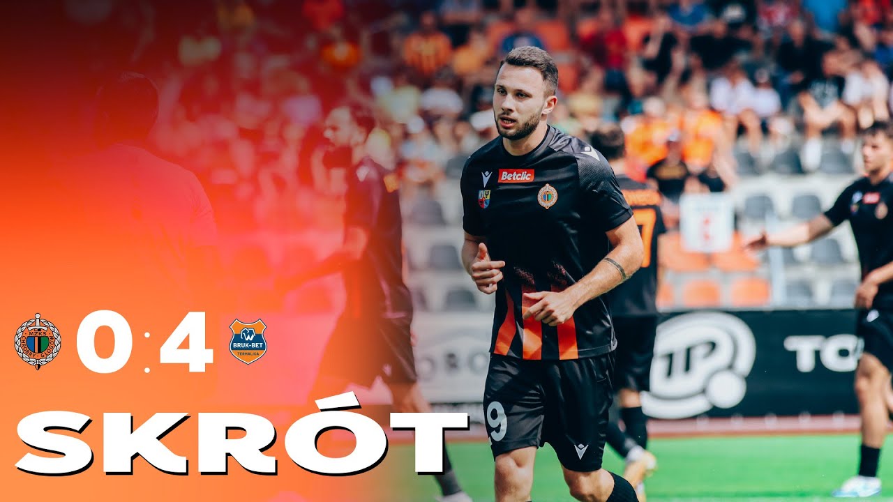 Betclic 1 Liga: Chrobry Głogów - Bruk-Bet Termalica Nieciecza 0:4 | skrót