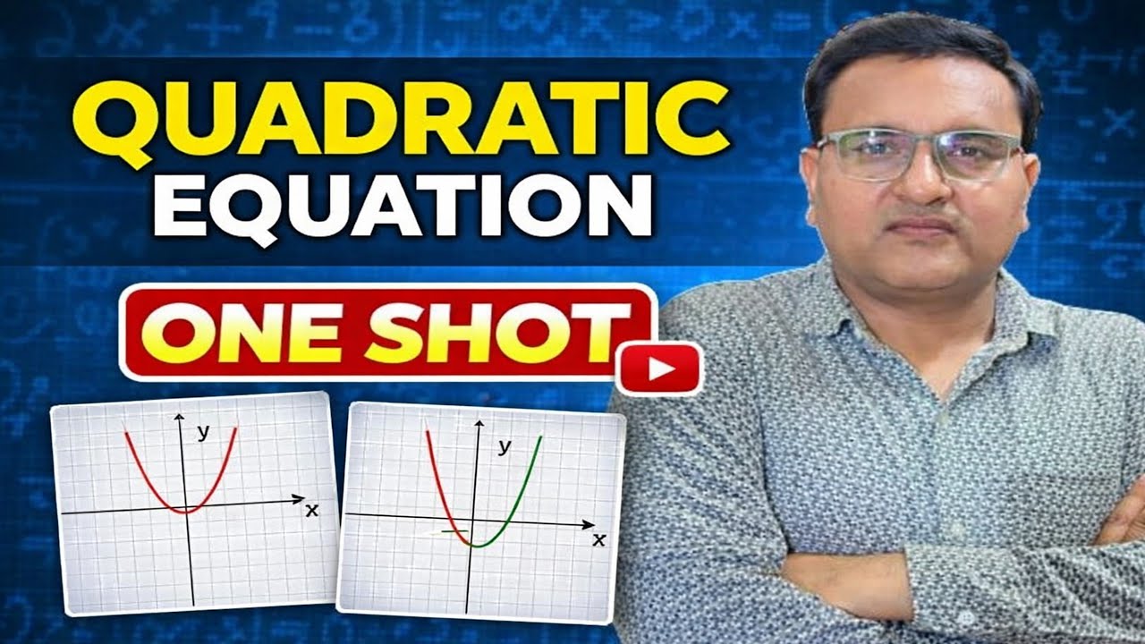 Quadratic Equation || Full Chapter in One Video || One Shot Quadratic Equation  || BY SP SAINI SIR