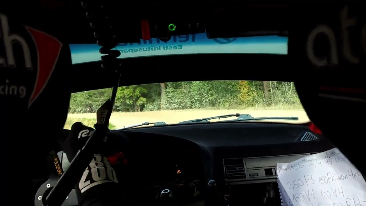 Paide ralli 2022 - SS4 - BMW M3 onboard crash