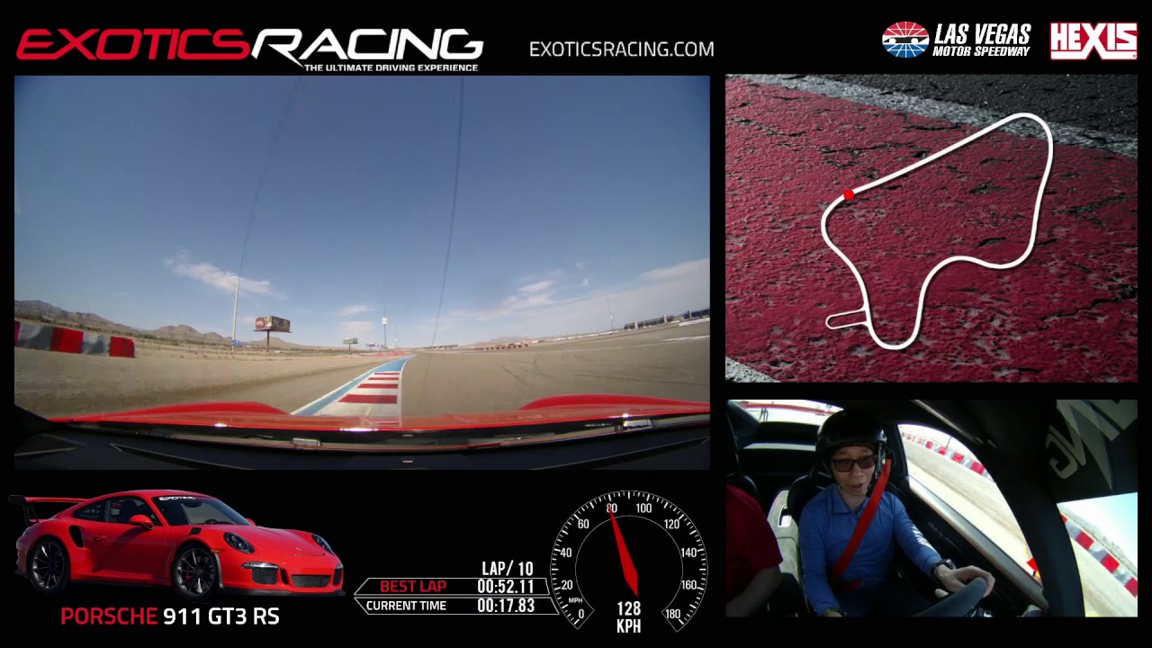 Drive Porsche GT3RS Hard - Time 51:51 - Exotics Racing Las Vegas