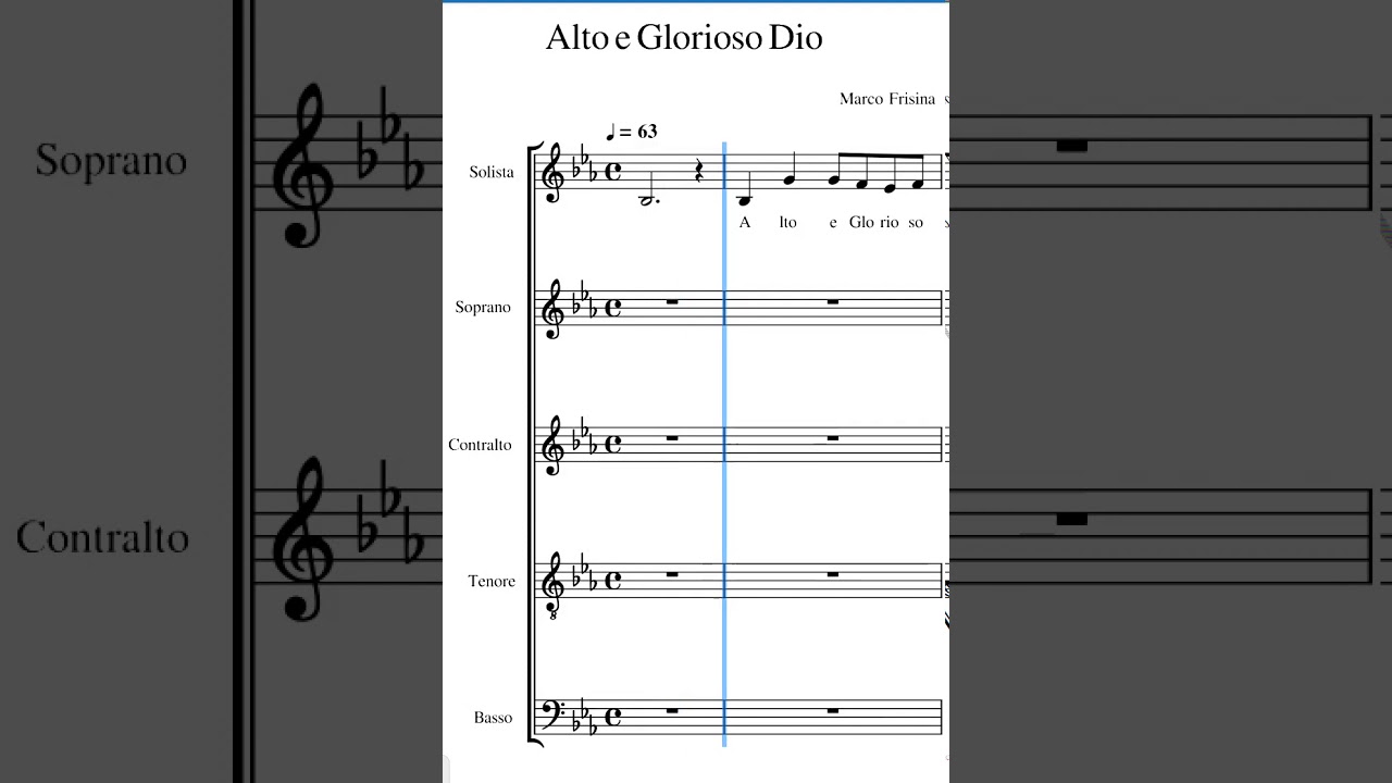 Alto e Glorioso Dio Frisina solista