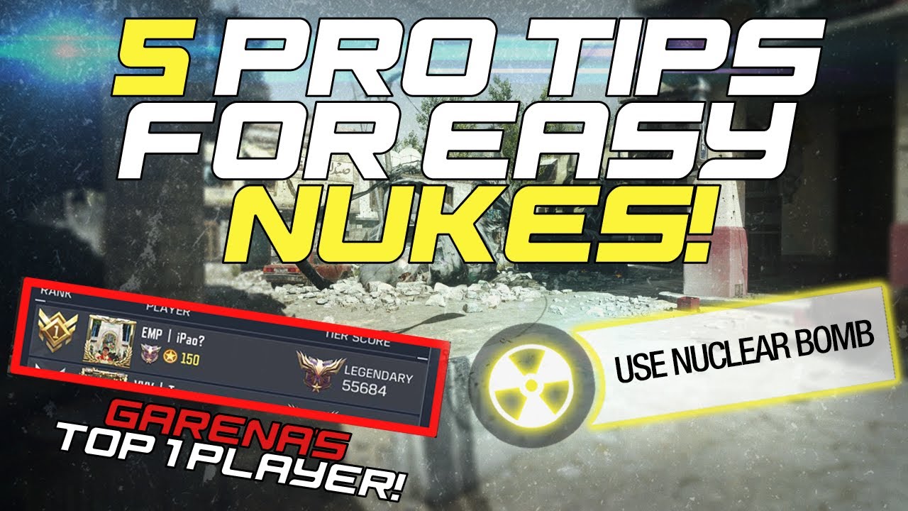 GARENA'S TOP 1 PHONE PLAYER TIPS FOR EASY NUKES! | CODM GUIDES #7