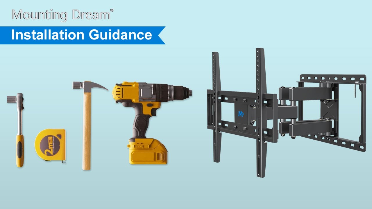 How to Wall Mount a TV?  - Guidance Step by Step with Mounting Dream Full Motion TV Mount MD2380