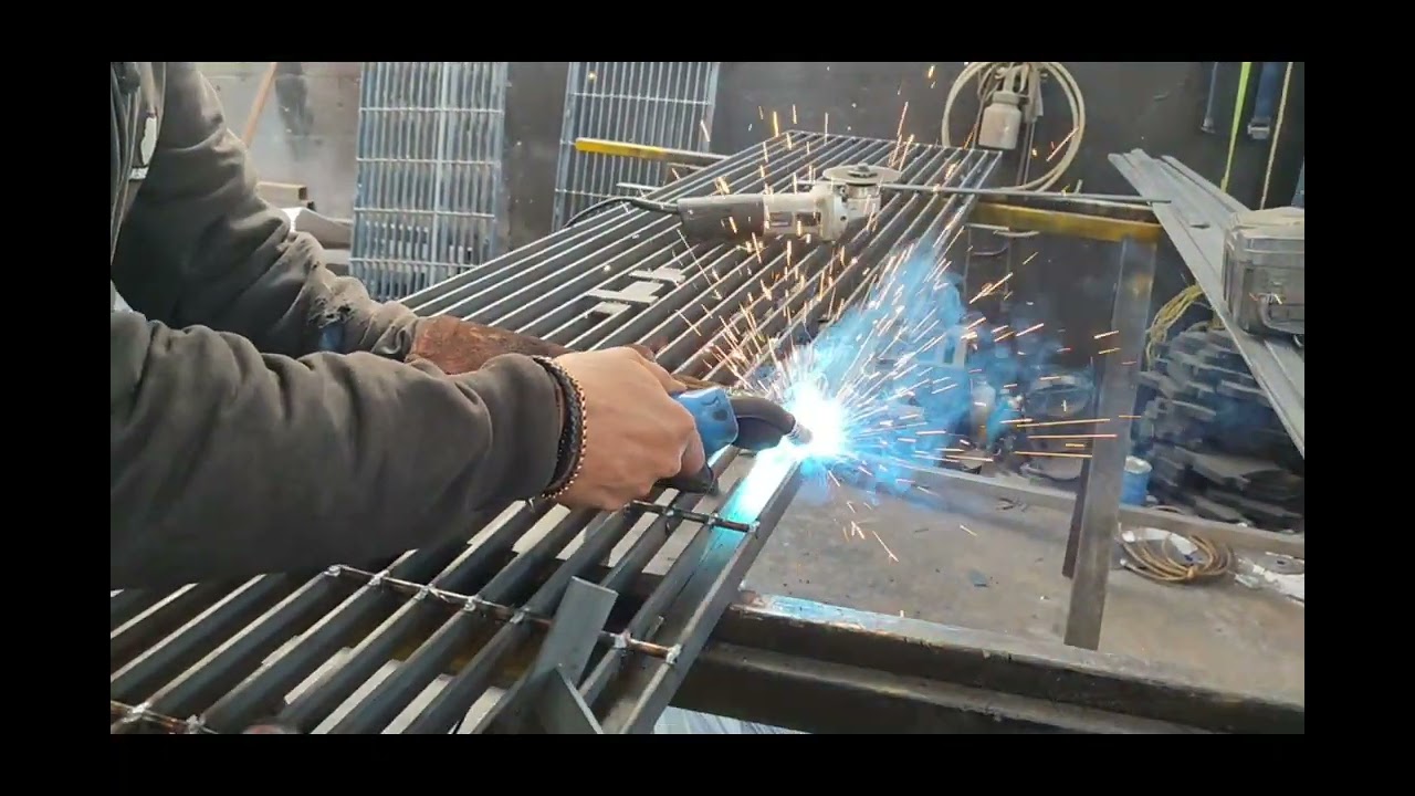 proceso corte y soldadura tipo rejilla Irving