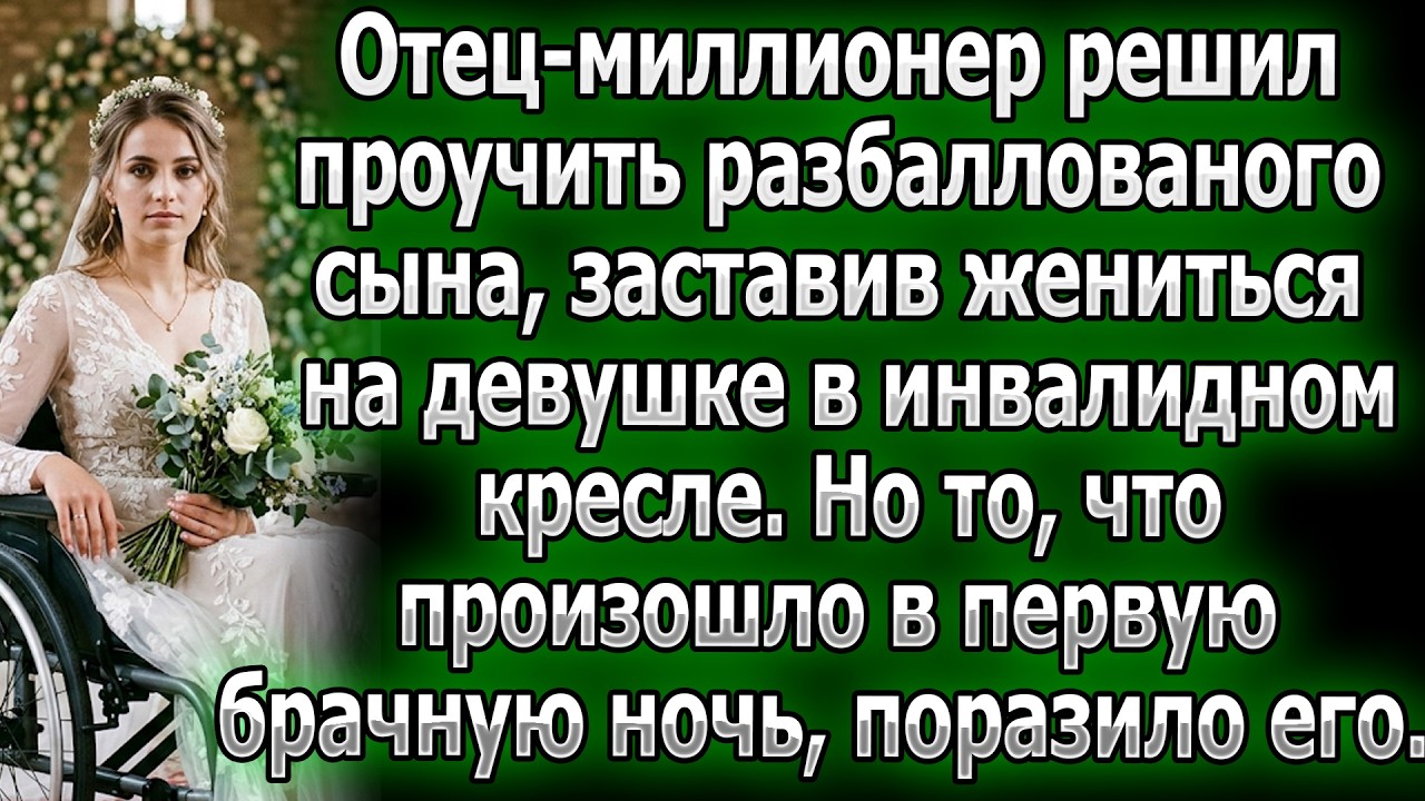 Отец женил мажора на девушке в коляске ради урока. Но тайна первой брачной ночи шокировала всех.