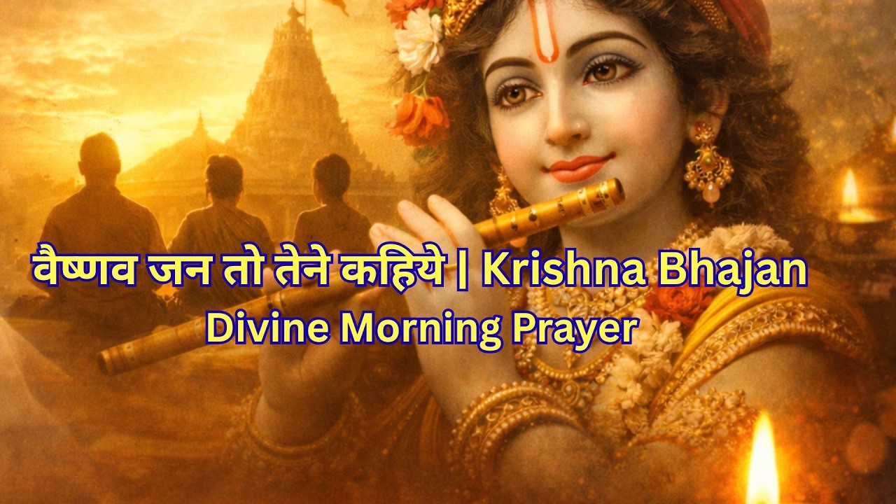 वैष्णव जन तो तेने कहिये  Krishna Bhajan  Divine Morning Prayer Song