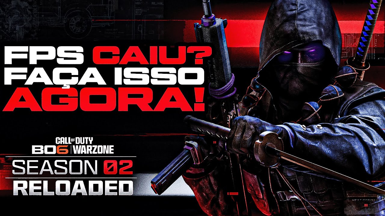COMO AUMENTAR O FPS NO COD WARZONE BO6 SEASON 2 RELOADED ! MAIS FPS E MENOS INPUT LAG NO WARZONE