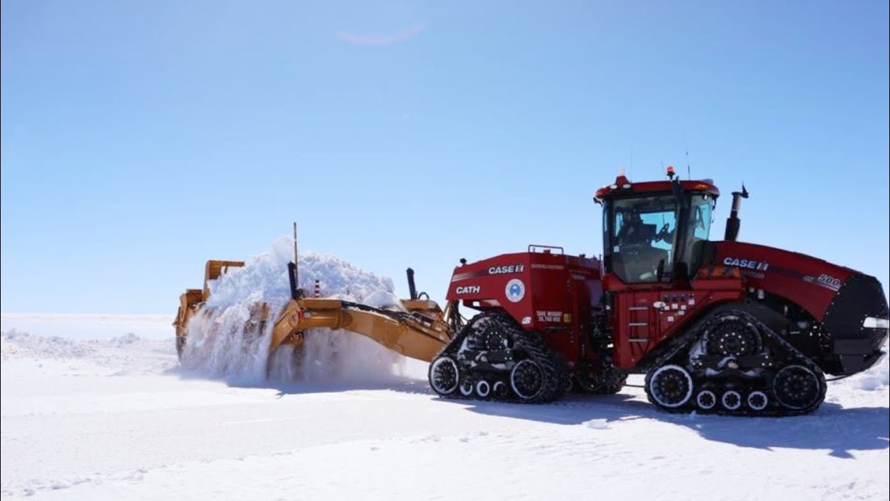 K-Tec Scrapers and Case Quadtrac's in Antarctica