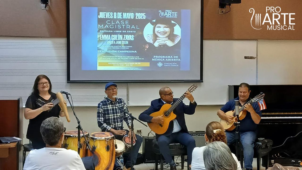 Clase magistral con Emma Colón Zayas junto a Jaime Colón