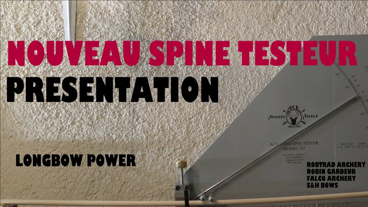 Nouveau Spine Testeur Dans l'Atelier★Montage Flèches Bois★ ROBTRAD ARCHERY★ROBIN GARDEUR★Longbow