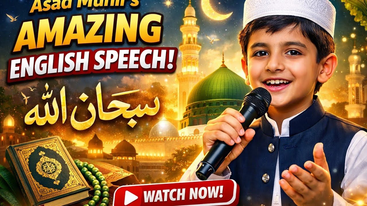 Brilliant English Speech by Asadullah Munir | 500,000 Ahadith of Imam Abu Dawood |Islamic Event#love