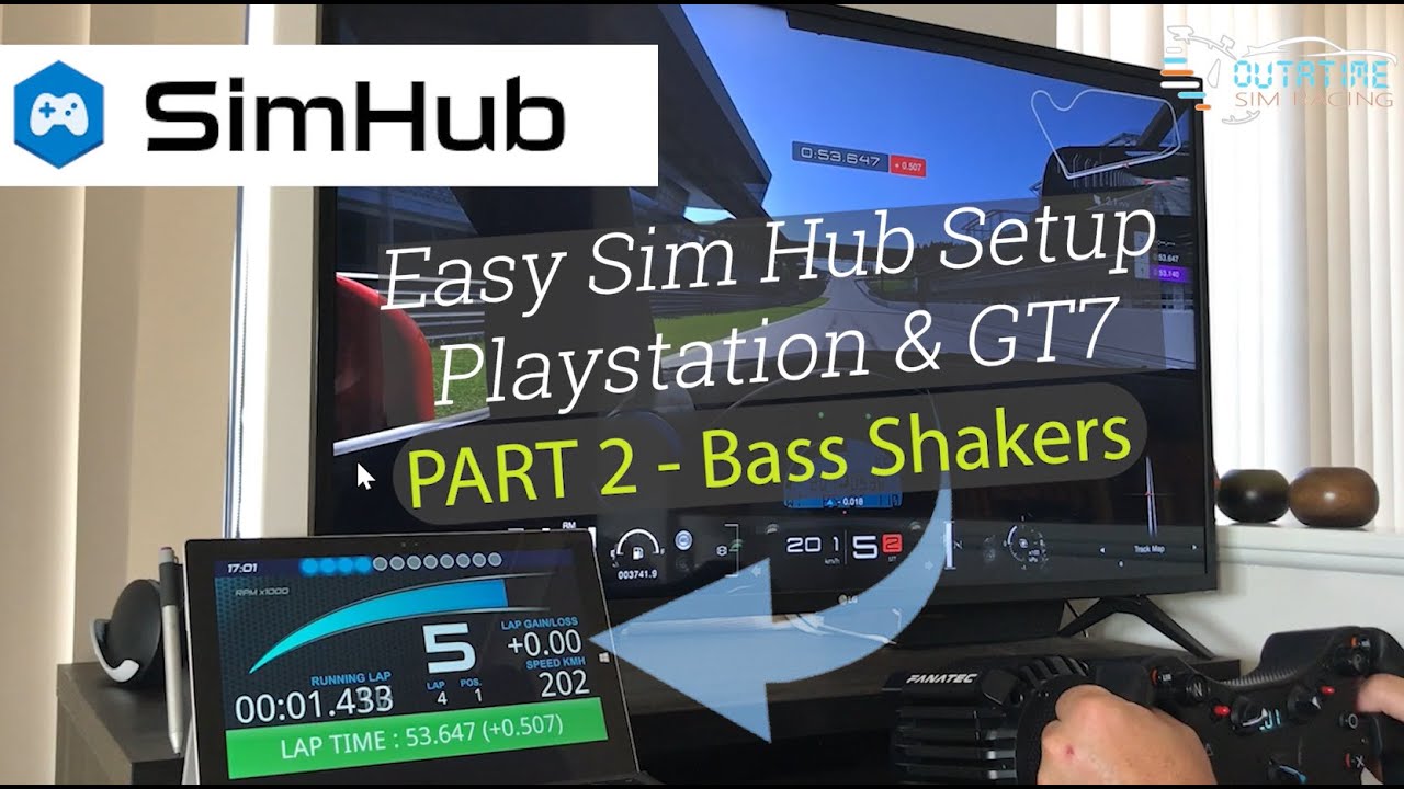 Sim Hub on Playstation and GT7 - Part 2 - Bass Shakers
