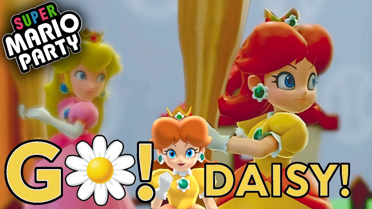 Super Mario Party Mini League Baseball Daisy and Peach vs Koopa Troopa and Wario