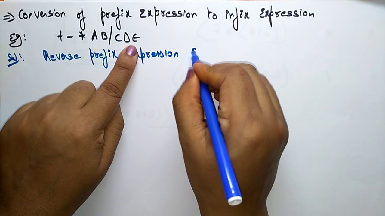 Prefix to Infix Conversion | Examples | DS | Data Structures | Lec-18 | Bhanu Priya