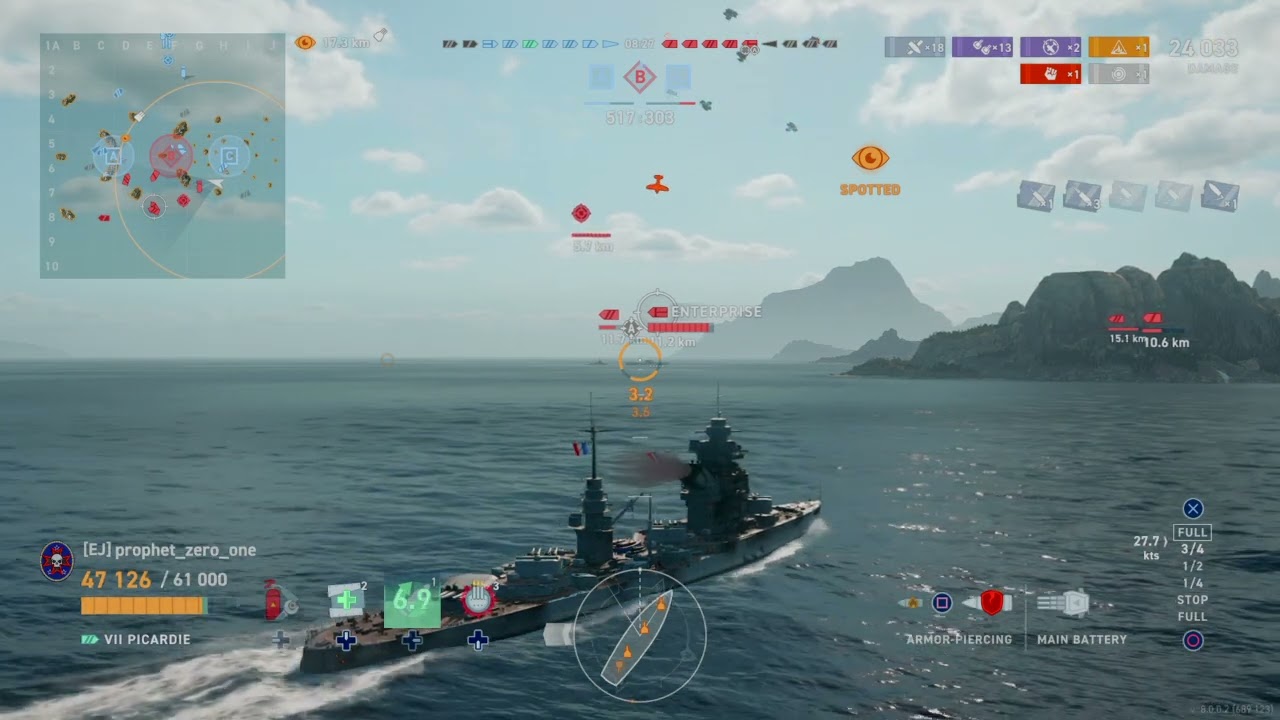 World of Warships: Legends picardari end game  push