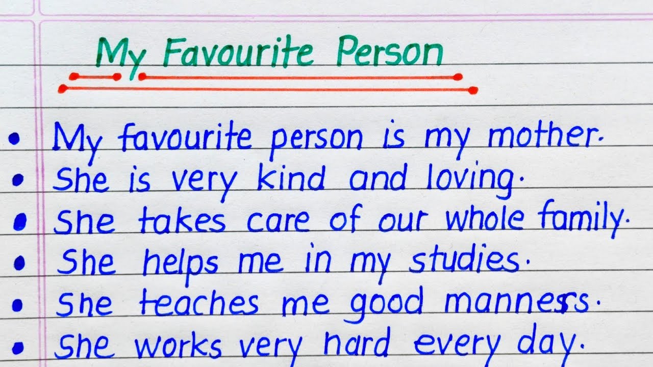 My Favourite Person Essay in English 10 Lines || 10 Lines on My Favourite Person in English 