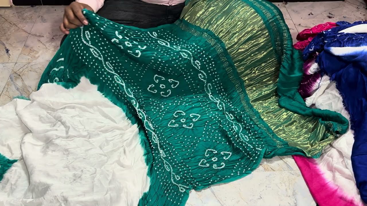 Modal silk gada saree tisu pallu 