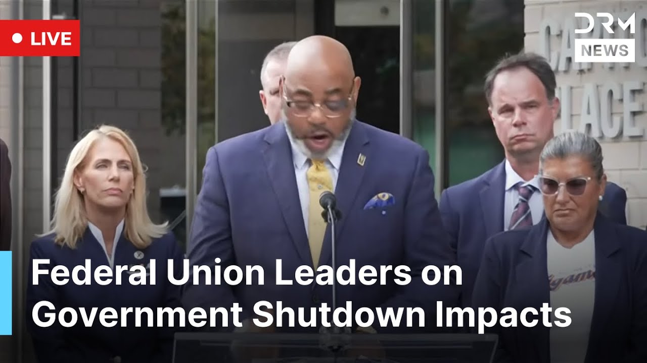 LIVE: Federal Union Leaders on Government Shutdown Impacts &ndash; AFGE, NFFE Press Conference | AC1G