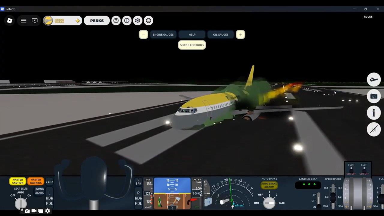 I belly landed in emergency landing beta!