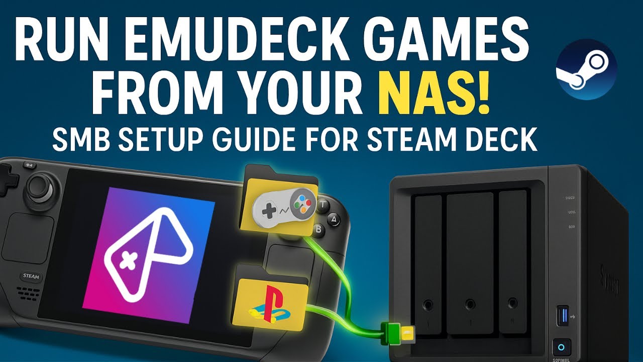 Mount NAS/SMB Shares on Steam Deck for EmuDeck (and more)