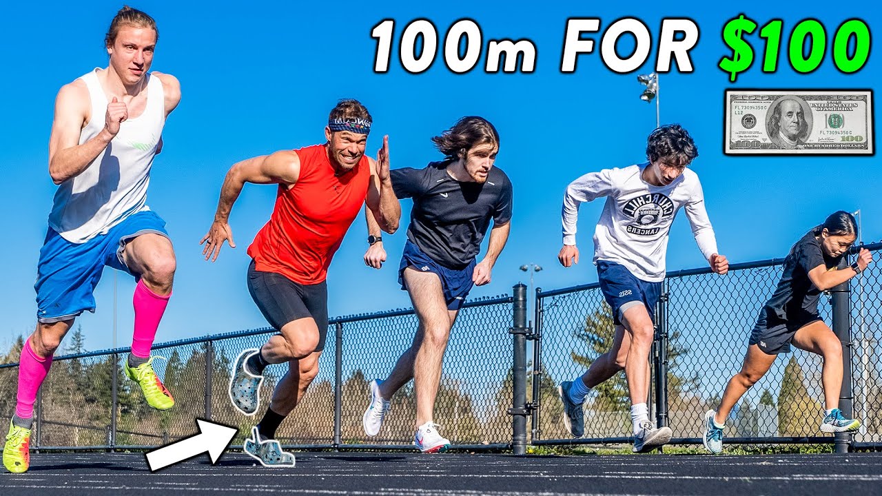 FAST 100m vs. Subscribers, Winner Gets $100! #NSTC