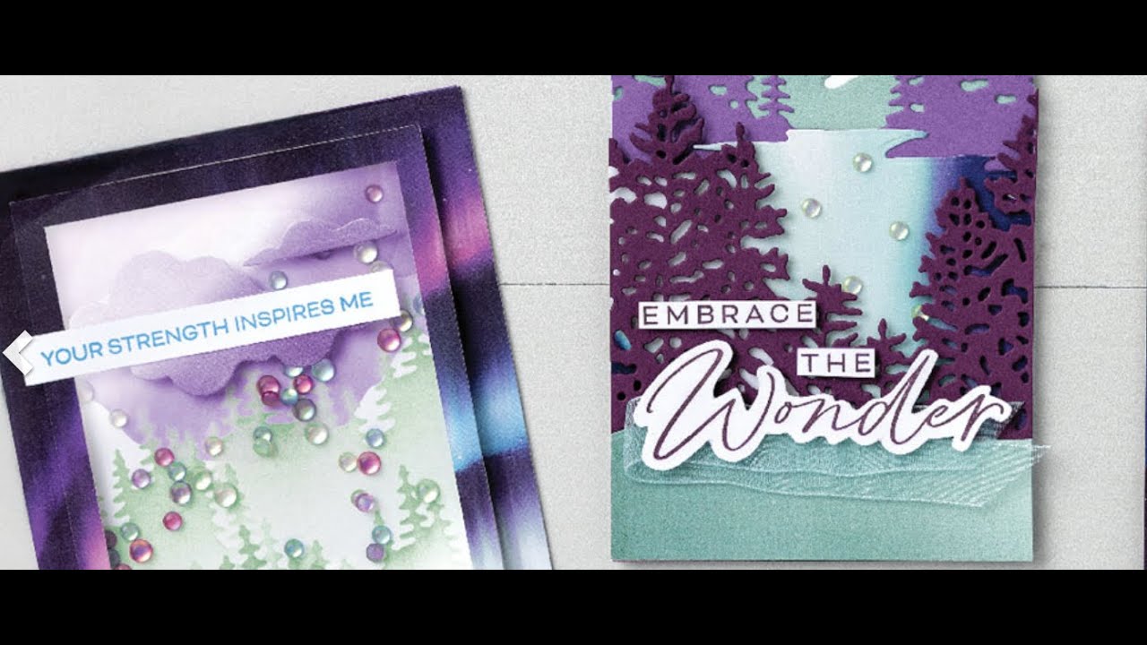 Classe de cartes Lueur boréale - Lights of Aurora Stampin UP.
