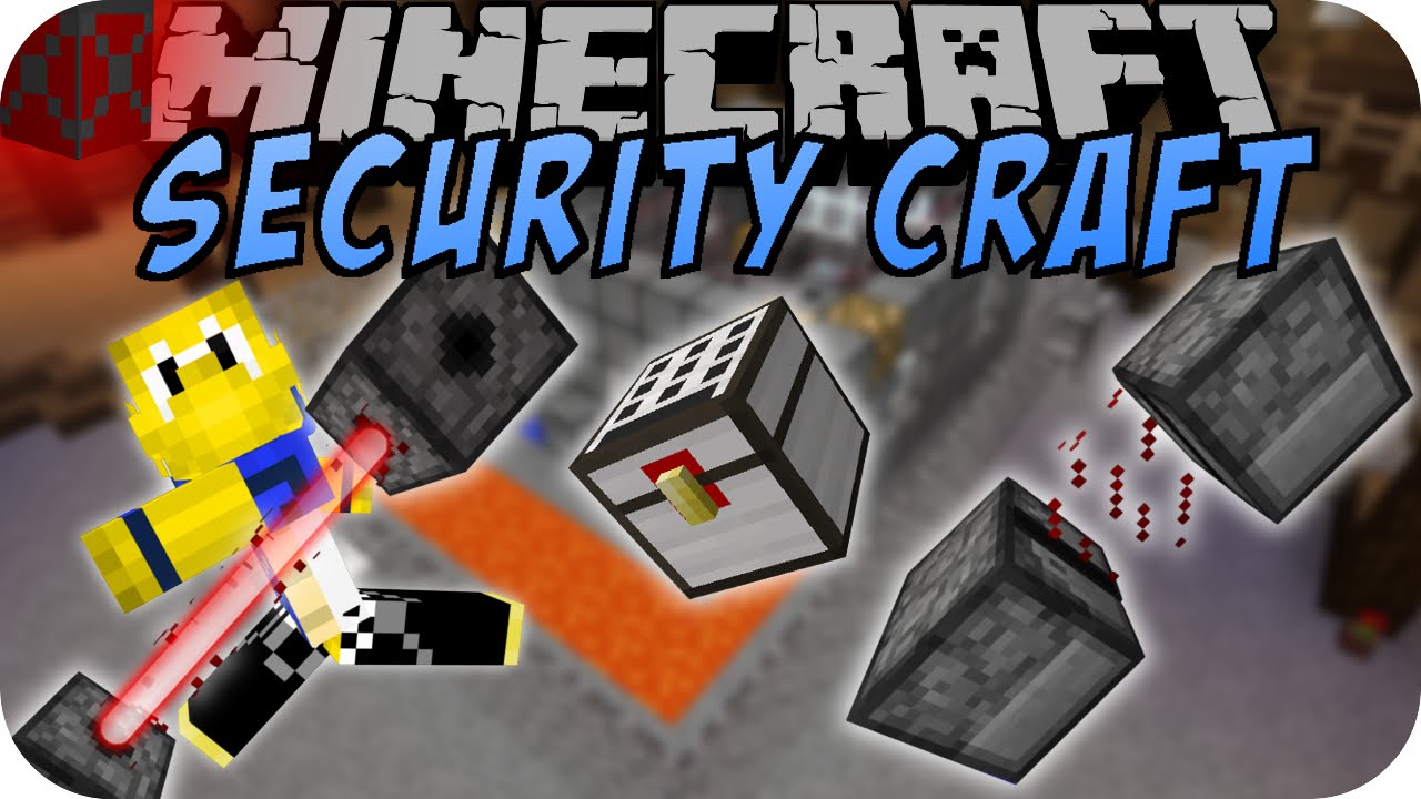 Minecraft SECURITY CRAFT (ALARM, LASER, PANZERGLAS)