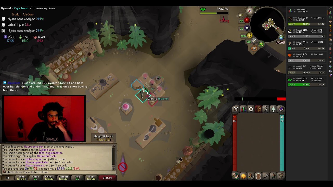 OSRS HCIM Day 55 • Grind to 99 Untrimmed Slayer • Death = Bald