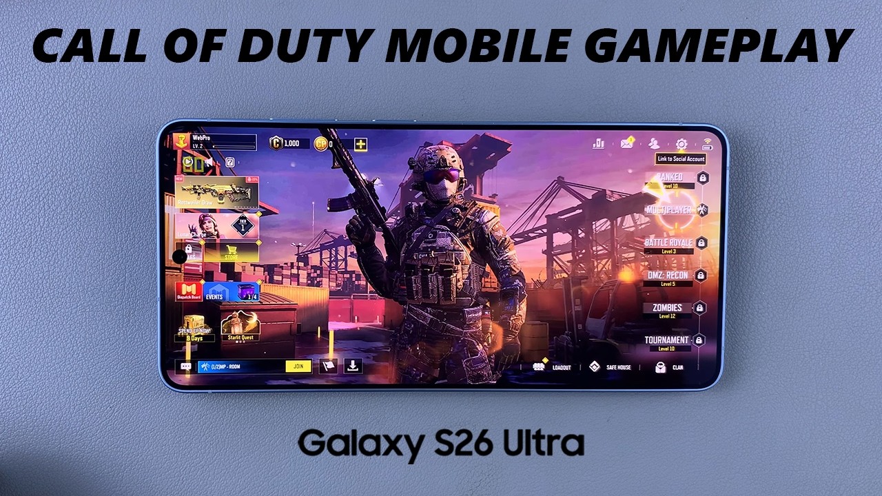 Samsung Galaxy S26 Ultra: Call of Duty Mobile Gameplay Test | Max Graphics