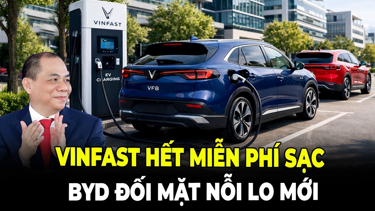 Vinfast Hết Miễn Phí Sạc Chủ Xe BYD Đối Mặt Nỗi Lo Mới