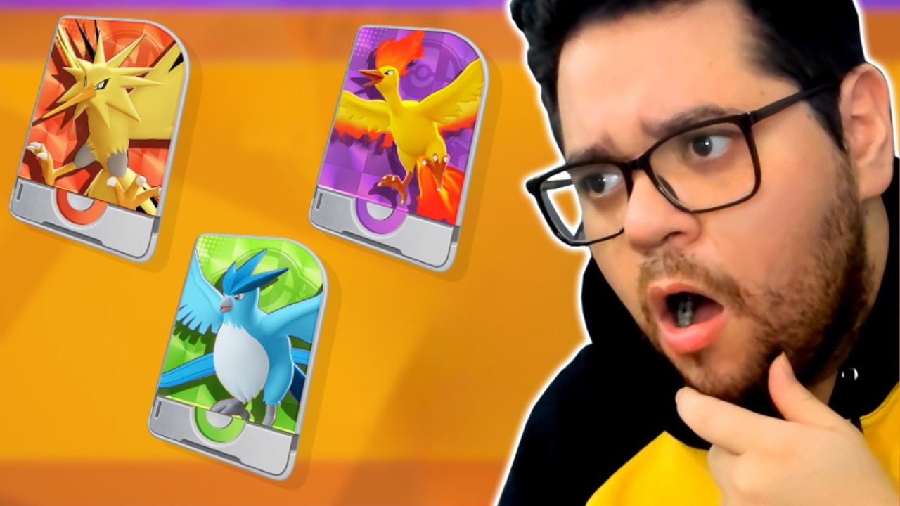 Moltres, Zapdos e Articuno no POKEMON UNITE