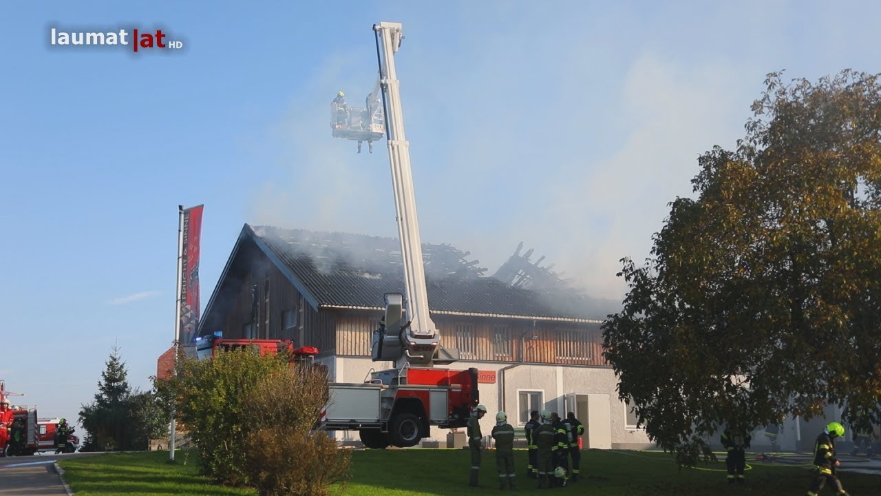 Großeinsatz für 15 Feuerwehren bei Brand einer Schokoladenmanufaktur in Frankenmarkt
